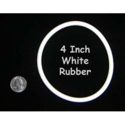 4" White Champion Rubber Ring